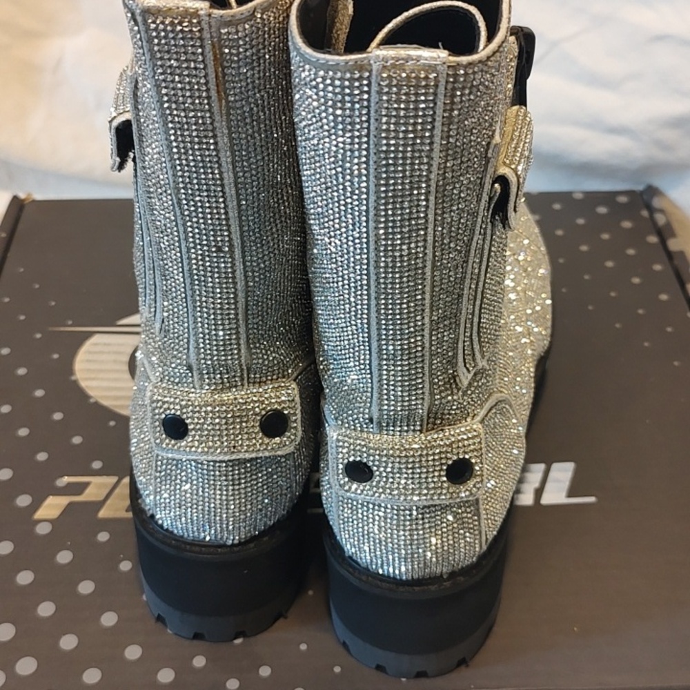 Poster Girl Billionaire Bling Ankle Boots - Picture 7 of 7